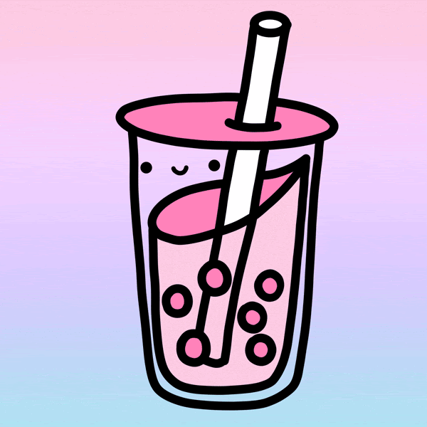 boba tea gif