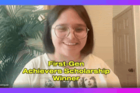 scholarship winner